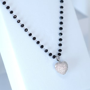 Swarovski black diamond necklace - Etsy 日本
