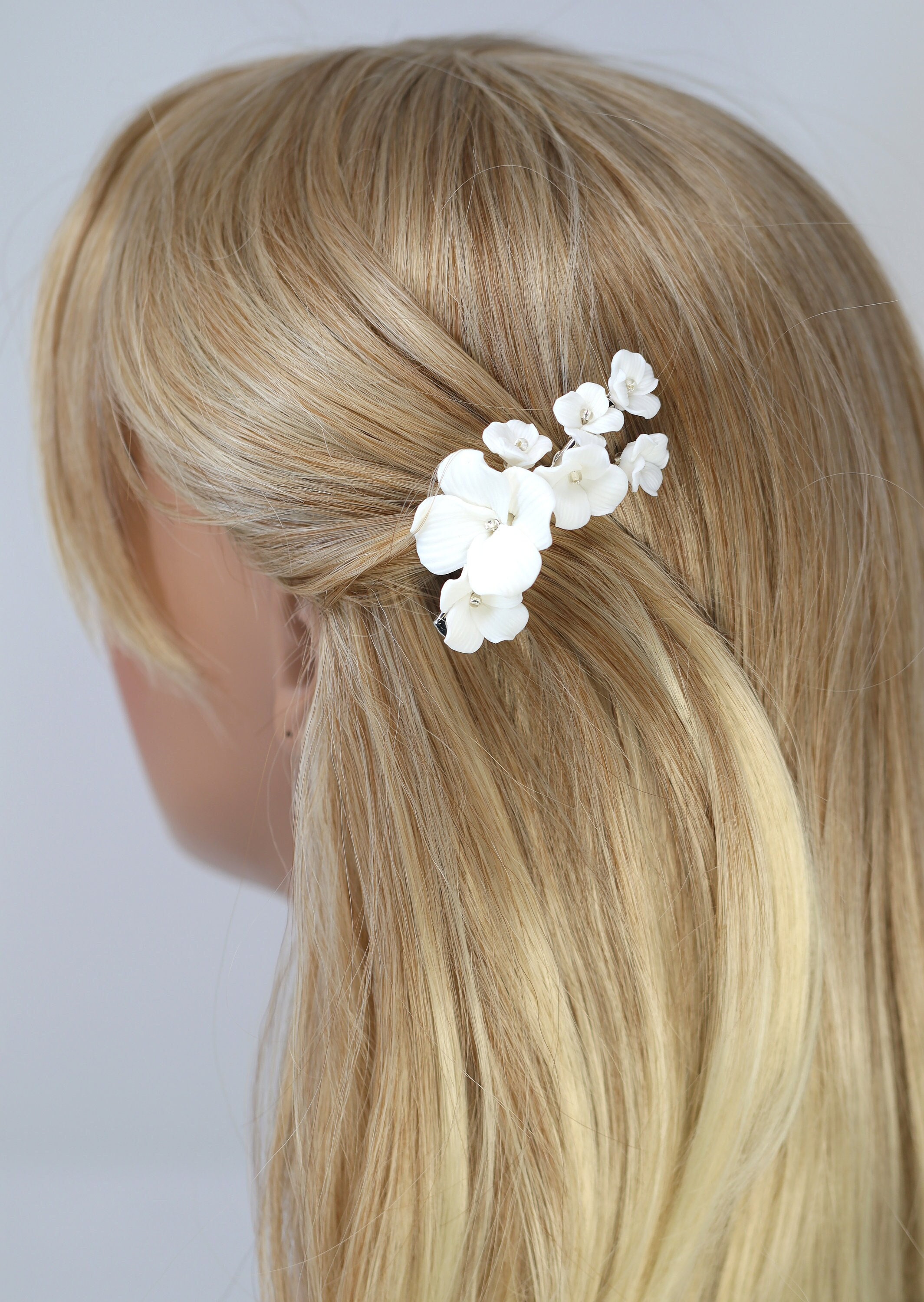 Flower hair clip - Etsy 日本