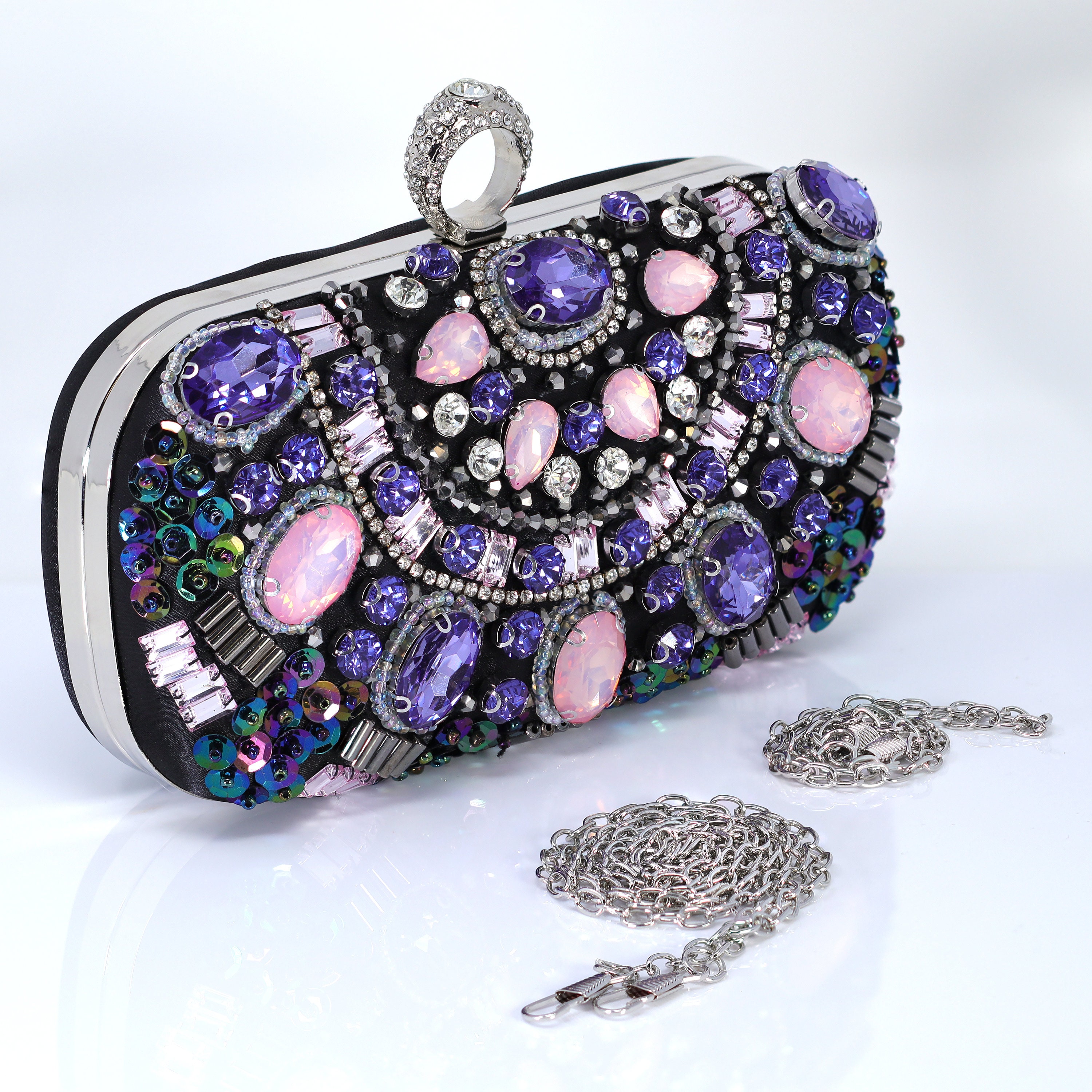 Pink Diamond Clutch Etsy Ireland