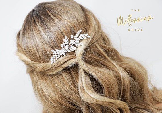 Cubic zirconia hair piece clearance