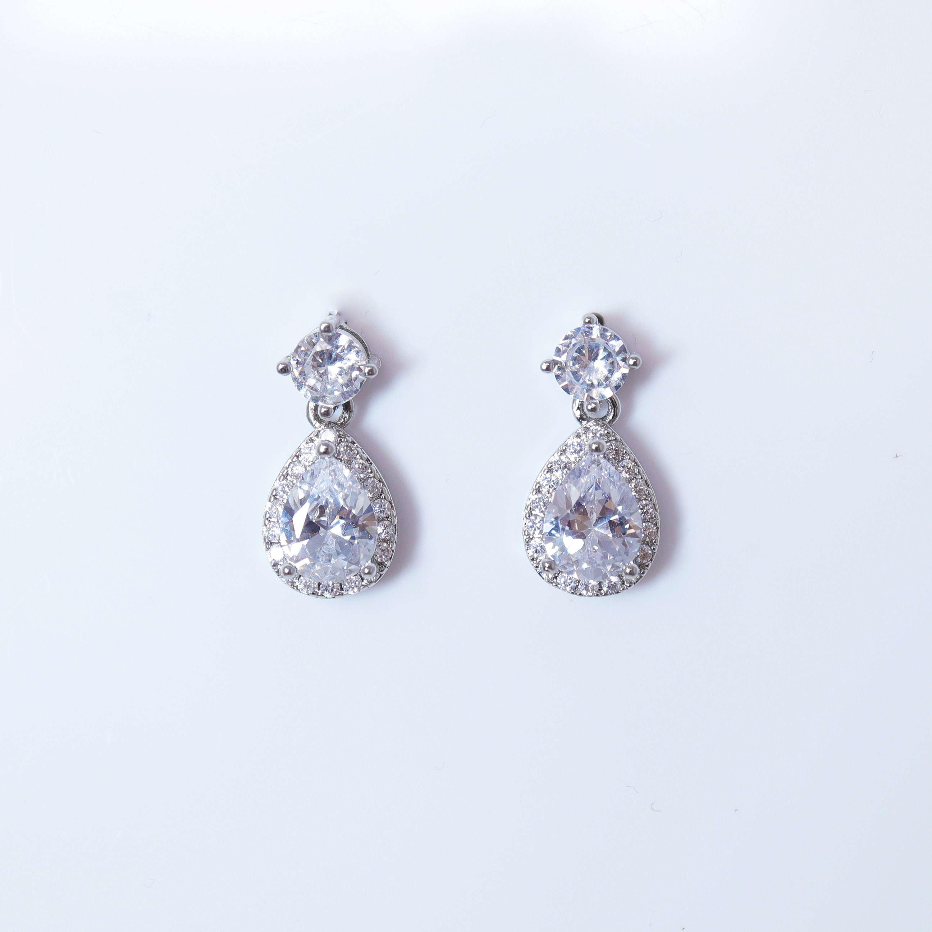 Namana Orecchini Lunghi Donna In Argento 925 Con Zirconi - Eleganti E Moderni In Confezione Regalo