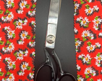 Tesoura de picotar vintage Wiss de 9” com ação de rolamento de esferas