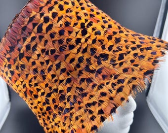 Chapéu de balde vintage com penas de faisão - peça única e marcante