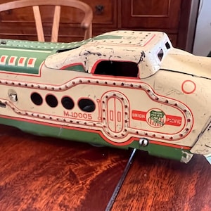 Vintage Pre-War Electric Train Set - Engine + 7 Cars Including Caboose, 55” long