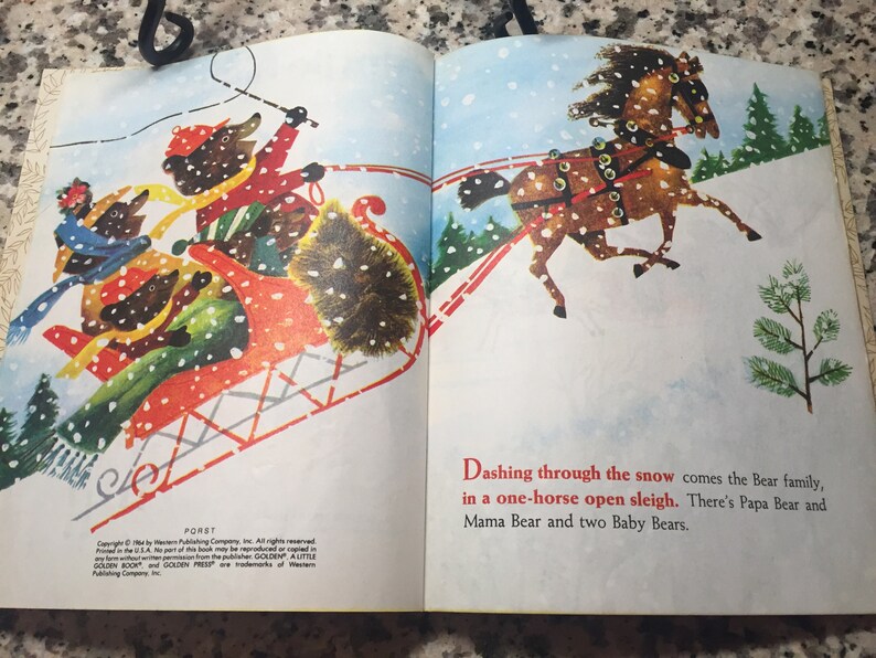 Jingle Bells Little Golden Book Vintage Etsy