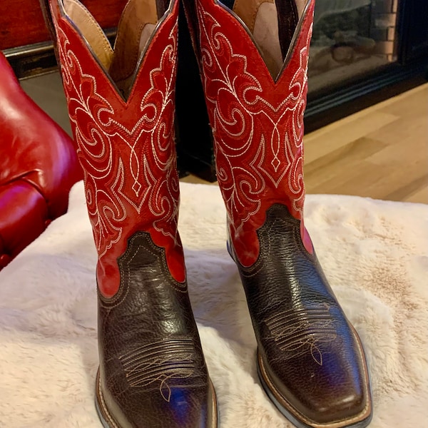 Red Cowboy Boots - Etsy