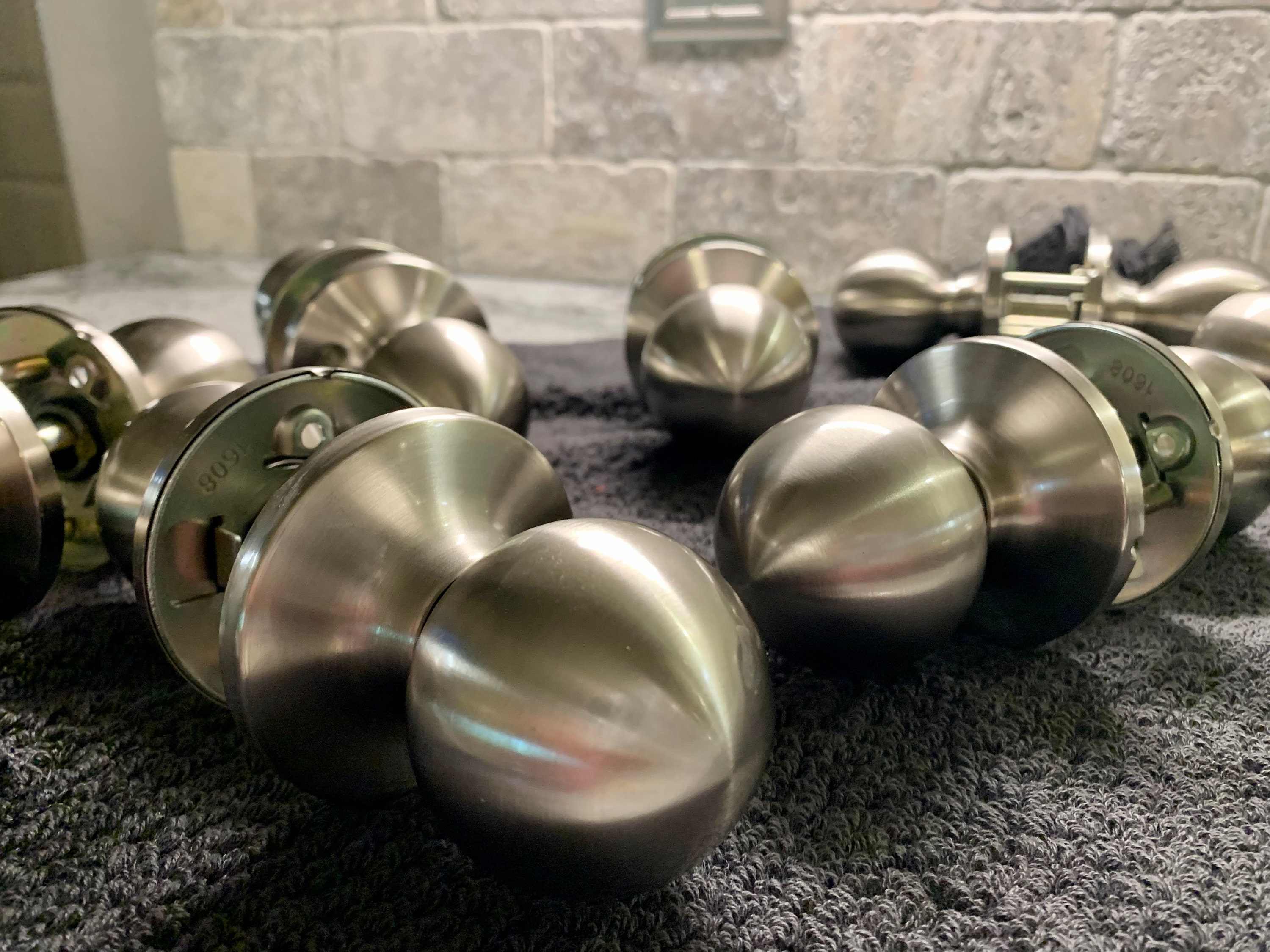 Sieben Satin Nickel Durchlass Türknöpfe von Weslock | Etsy