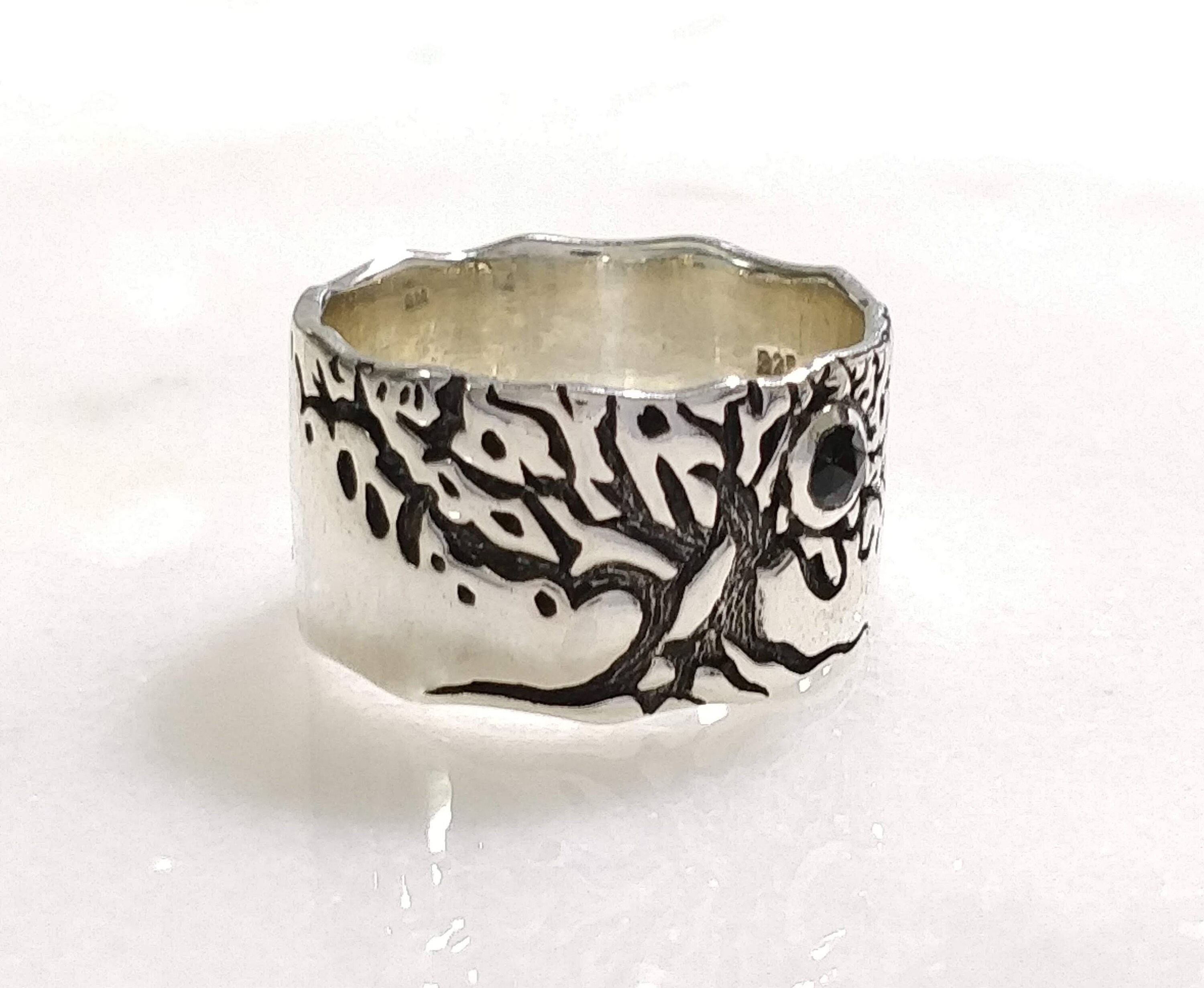 Silver ring tree ring wedding ring silver wedding ring Etsy