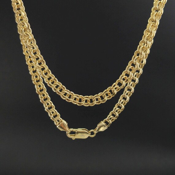 solid gold mens necklace