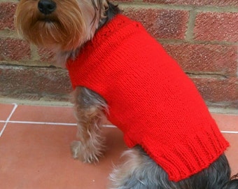 Dog Jumper XS - XXL - Over 30 Colour options! -Handmade With Or Without Harness Hole