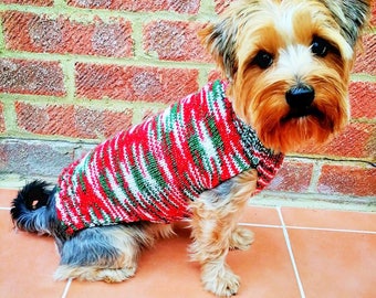 Dog Jumper XS - XXL Christmas Sparkly Limited Edition With Or Without Harness Hole