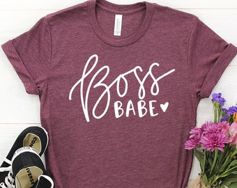 Boss babe shirt | Etsy