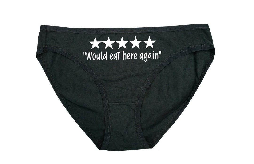 5 Stars Would Eat Here Again Funny Panties for Her Dirty Valentine's Day  Gift for Her Wedding Gift Funny Ladies Panties Eat Me -  Canada