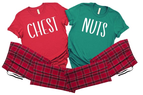 CHEST NUTS CHESTNUTS Matching Christmas Pajamas Funny Matching Couples  Christmas Shirts His and Hers Couple Shirts Unisex and Plus Size -   Canada