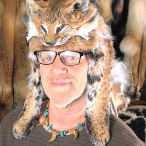 Bobcat fur hat