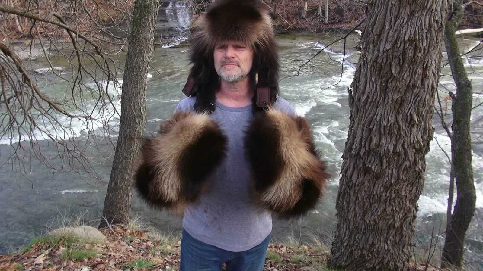 wolverine fur mittens