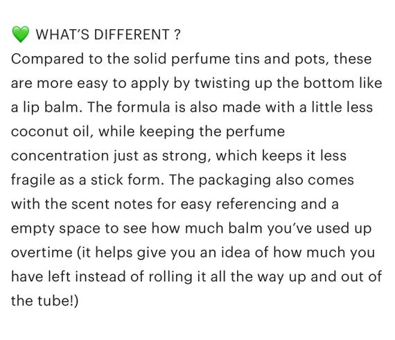 Solid Perfume Sticks, Read Description!!, Perfume Balm, Sample