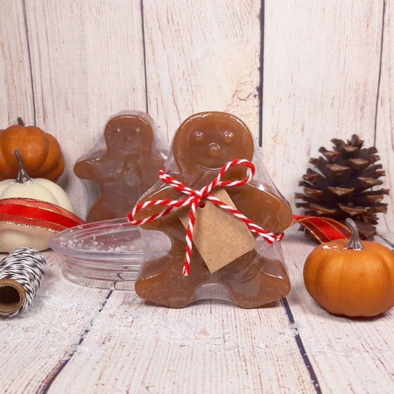 Gingerbread man soap Stocking stuffers Holiday party soap