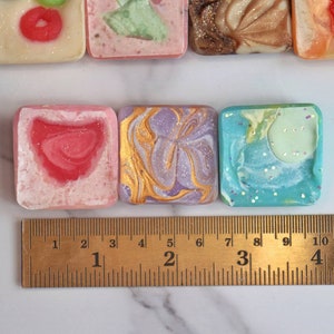 Cold Process Soap Samples, Mini Soaps, Mini Sample Soaps, Shea Butter Soap, Soap Favors, Samplers, Handcrafted Soap, Palm Free, Hand Soap image 2