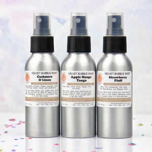LUXE Room & Linen Spray, Room Spray, Home Fragrance, Sea Salt Lotus Blossoms, Lavender Apricot, Cashmere Linen, Love Note, Velvet Bubble
