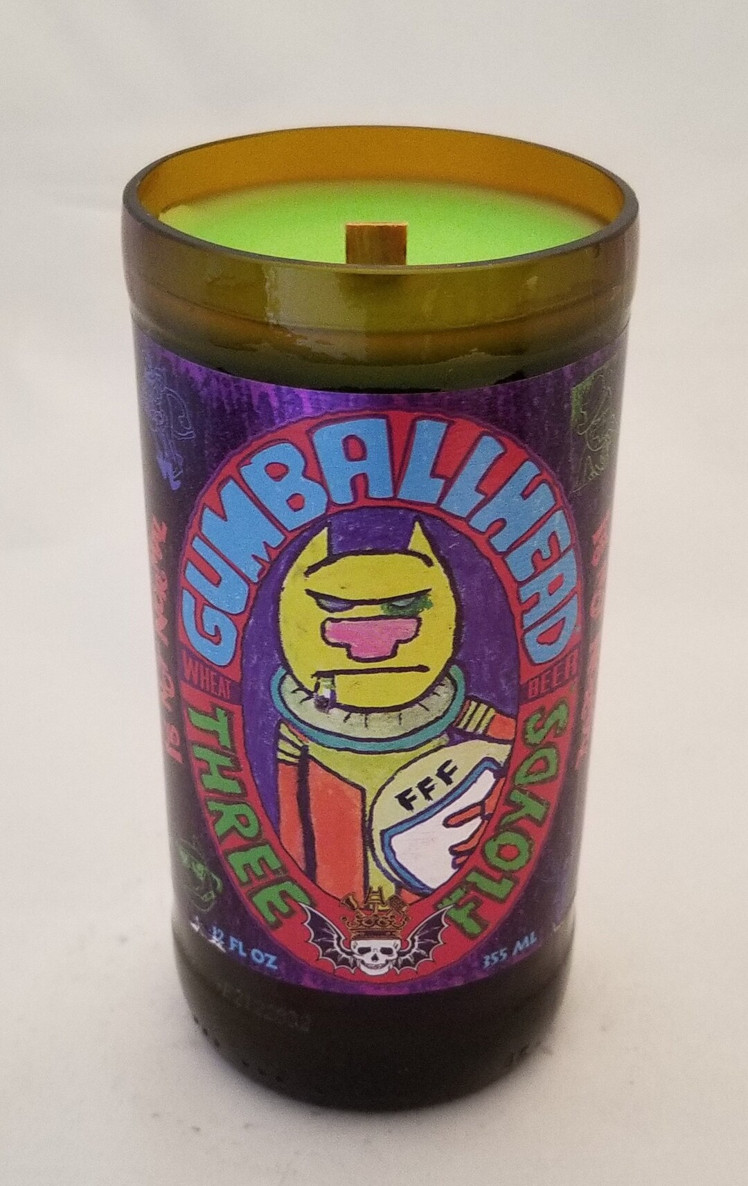 Gumball Head Beer Bottle Candle Etsy