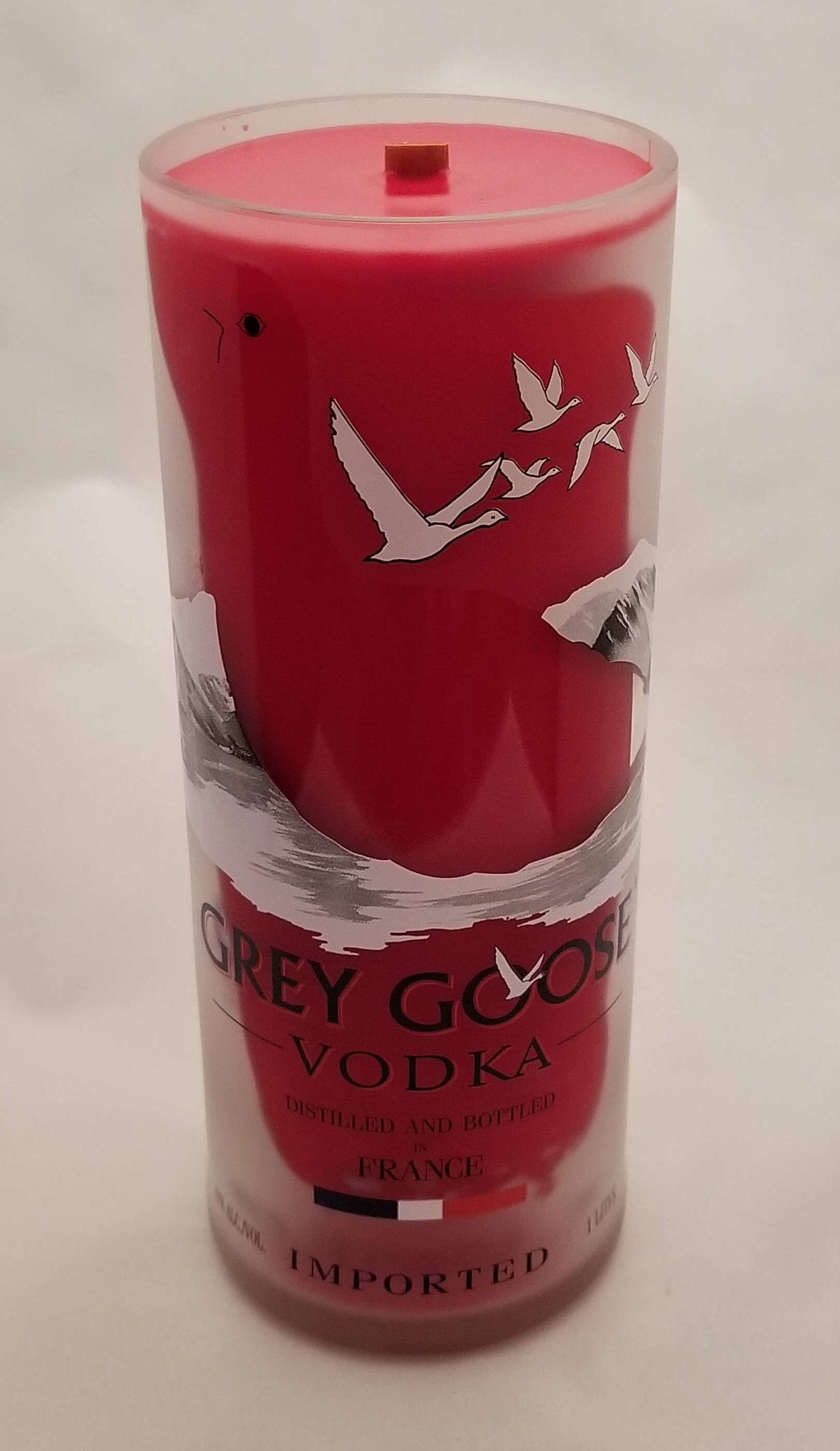 Grey Goose Vodka Recycled Bottle Candle Etsy