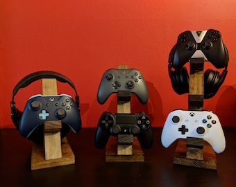 Wooden Controller Stand | Headset Stand