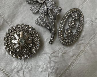Vintage Austrian Crystal brooch
