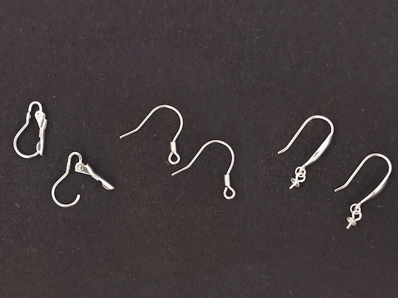 925 Sterling Silver French Hook Earrings Fish Hooks Ear Wires