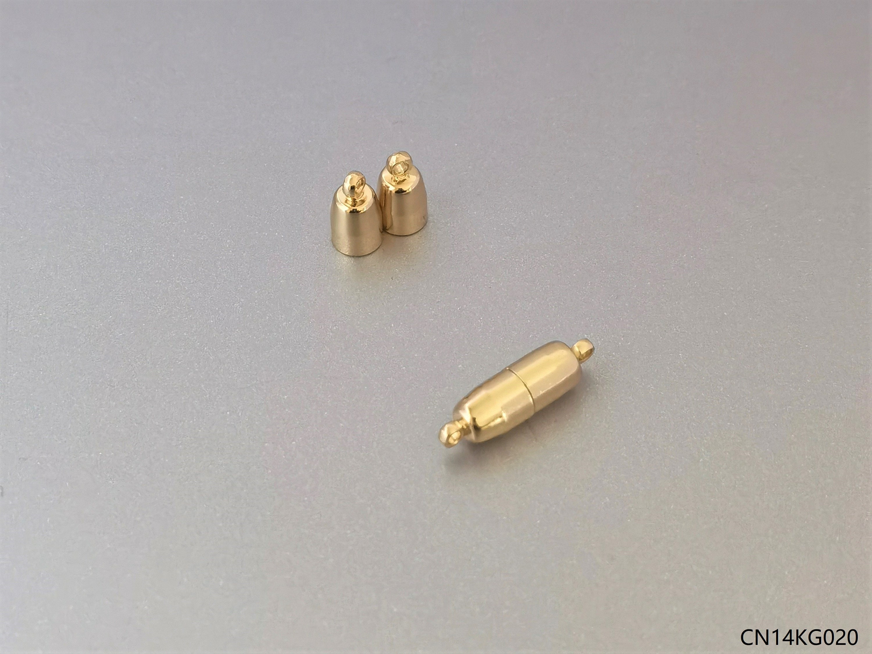 2pcs 14k Gold Cylinder Clasp/ Bracelet Bullet Etsy