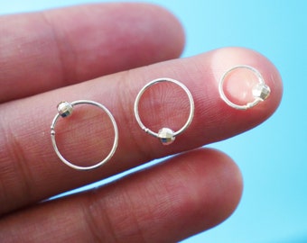 1 pair Disco laser ball circle hoop earring/925 sterling silver ear wrap /pierced earring/ Cutting surface silver ball earring