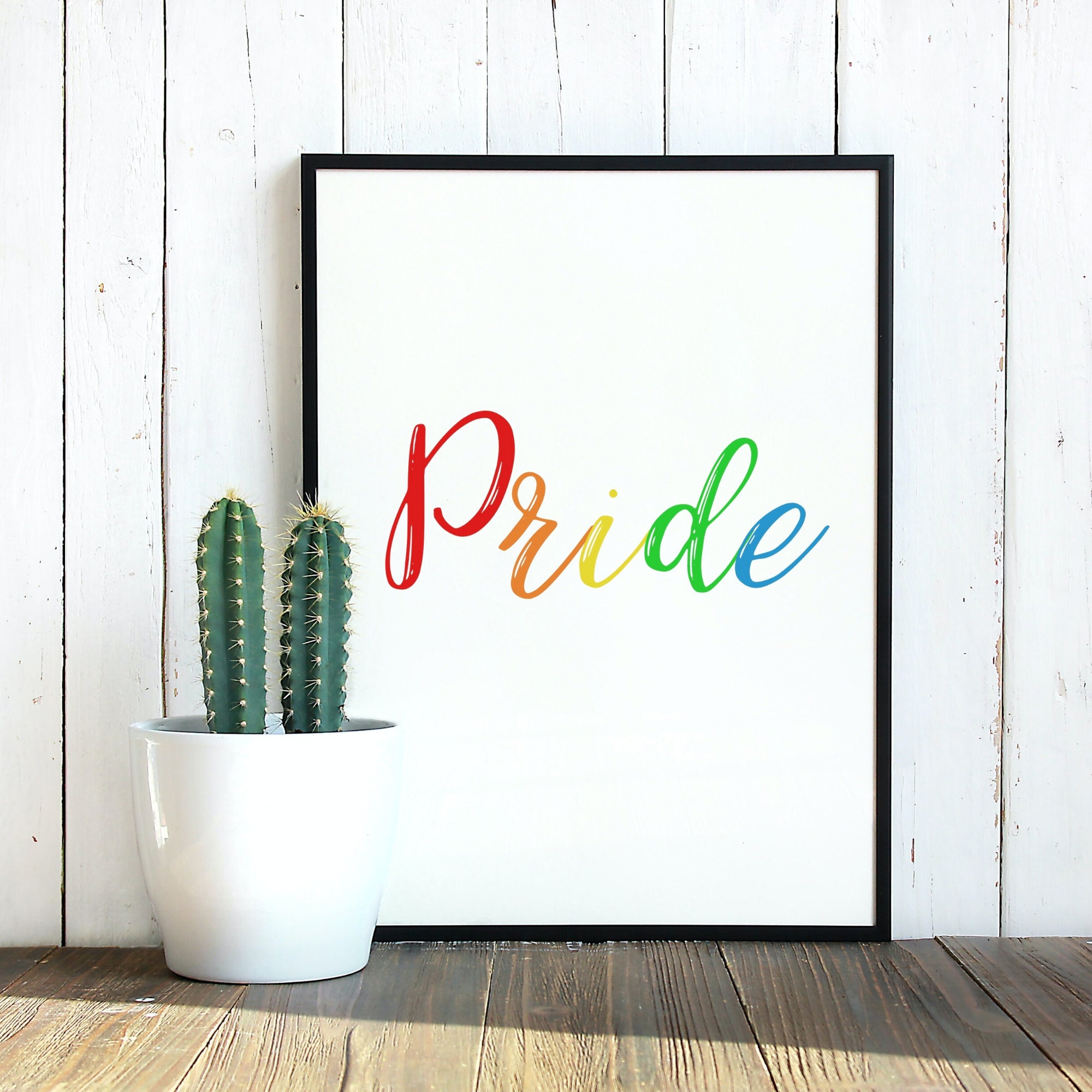 Pride Poster lgbtq Pride lgbtq Wall Art Gay Pride Gay | Etsy
