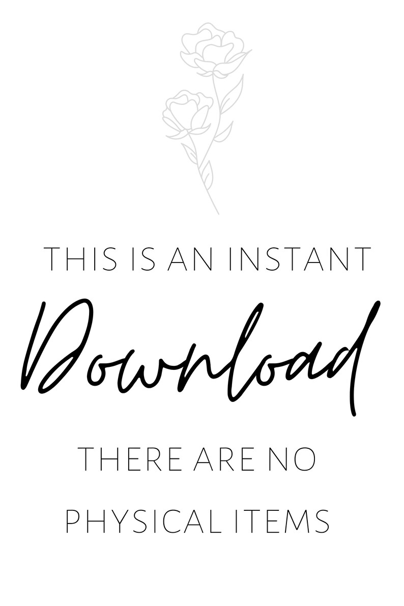 Art Print Handwritten Digital Download Simple Word Art Chic Etsy