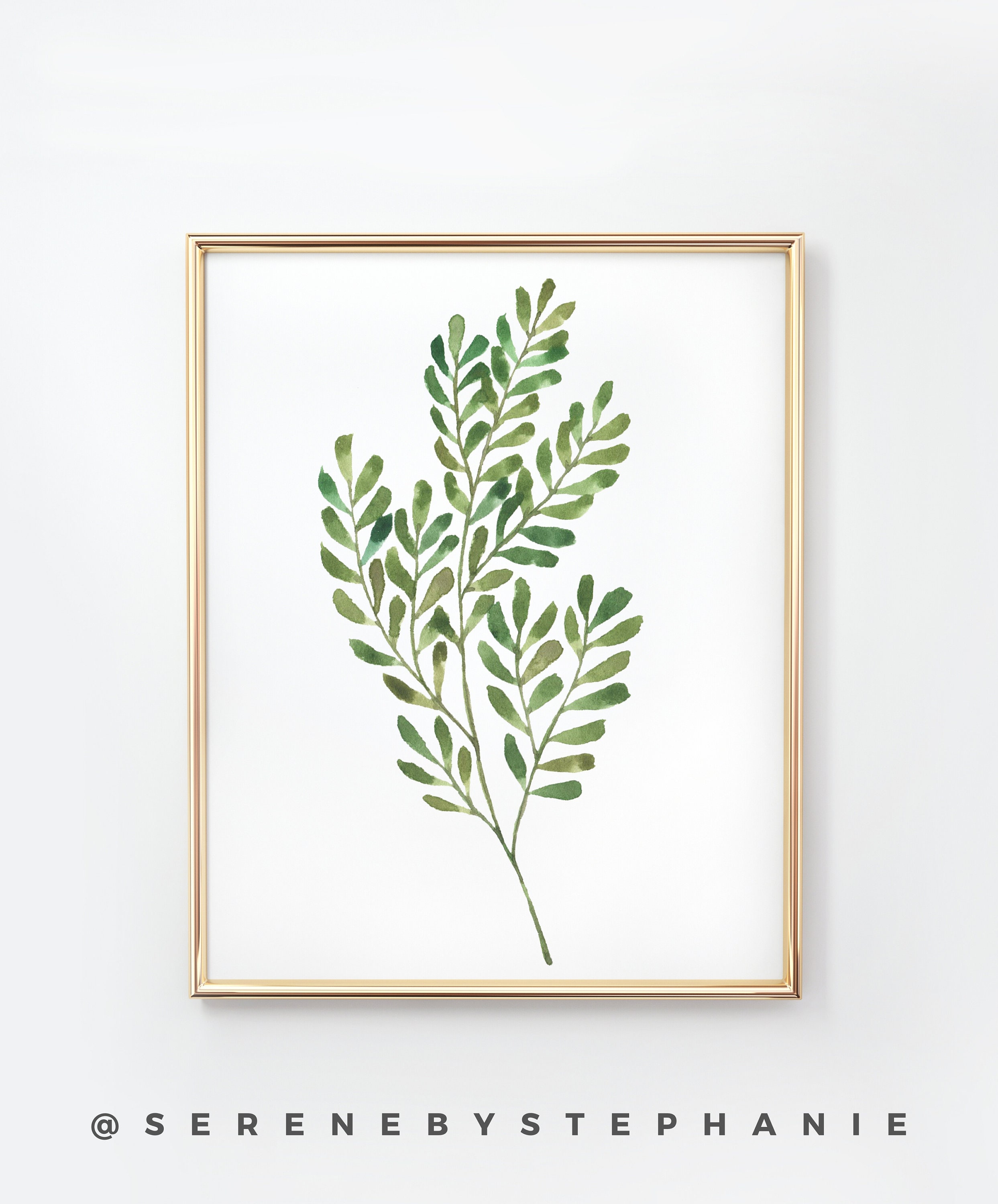 SET OF 3 Botanical Art Prints/ Botanical Leaf Printable Etsy