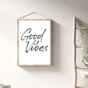 Good Vibes Only Printable Wall Art Quote Prints Typography | Etsy