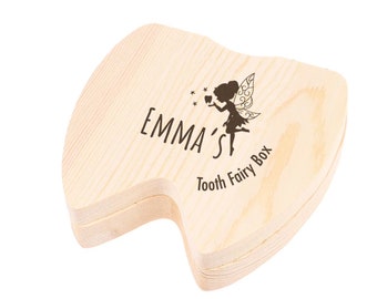 Cherish Every Tooth: Personalized Baby Teeth Keepsake Box | Wooden Tooth Organizer