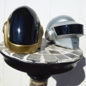 mini duo daft punk helmet guyman and Thomas Bangalter, decoration not wearable image 1