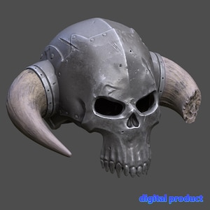 Skull Warrior Helmet wearable- STL for 3d printer