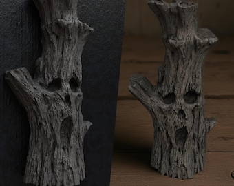 Ghost Tree Trunk – Wall Mount & Figurine -stl-3dprint