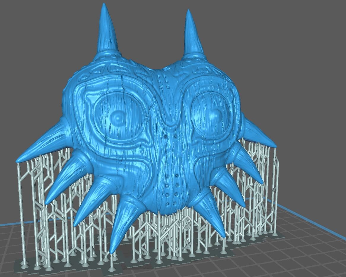 STL file Majora's Mask, MMU and single extuder 🔗・3D printing