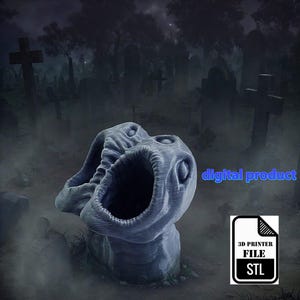 Horror Flower Pot STL - Creepy Siamese Twins Planter - 3D Printed Gothic Decor -STL File