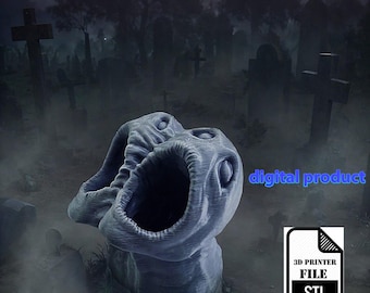 Horror Flower Pot STL - Creepy Siamese Twins Planter - 3D Printed Gothic Decor -STL File
