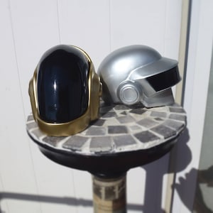 mini duo daft punk helmet guyman and Thomas Bangalter, decoration not wearable image 7