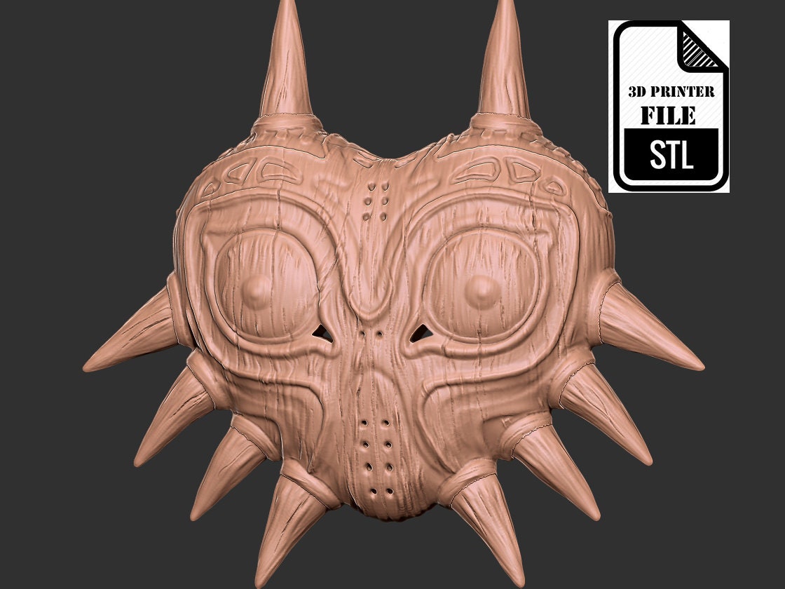 STL file Majora's Mask, MMU and single extuder 🔗・3D printing