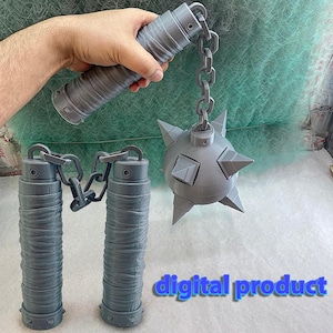 Ball Medieval Mace/nunchaku-file STL for 3d printer