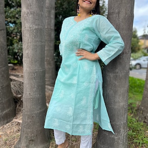 Plain cotton kurtis top