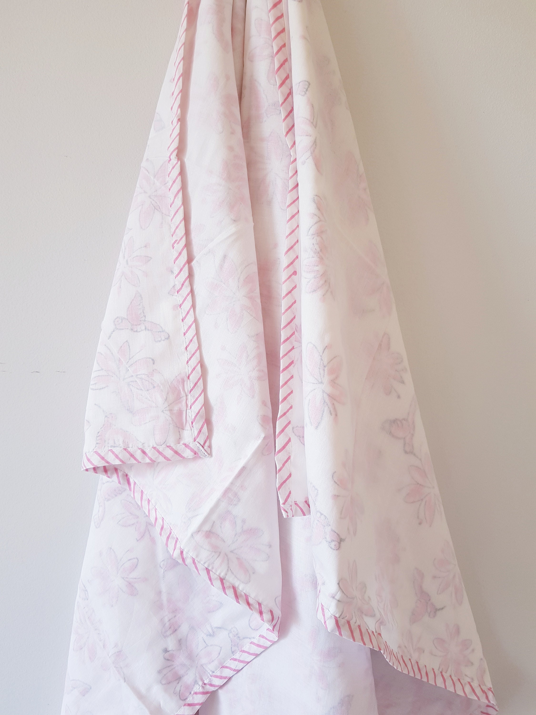 Cotton Quilted Baby Blanket Block Print Dohar Swaddle and a Etsy