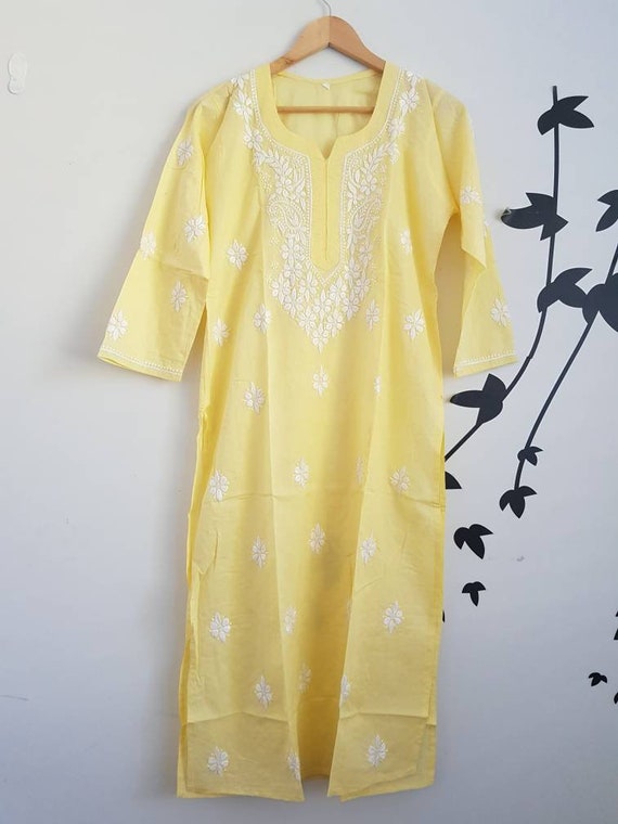 lime yellow kurti