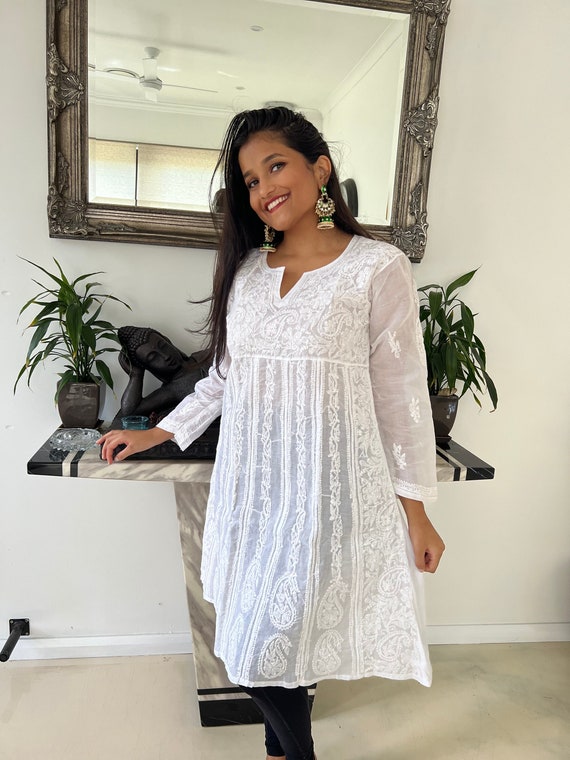 chikankari dress