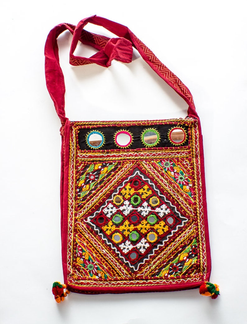 Embroidered Crossbody Bag Handcrafted Banjara Bohemian Sling - Etsy